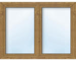 Hornbach Kunststofffenster 2.Flg.mit Stulppfosten ARON Basic weiß/golden oak 1000x500 mm
