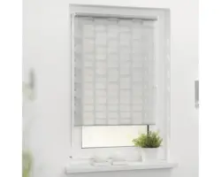 Lichtblick Doppelrollo Arena ohne Bohren 45x150 cm grau inkl. Klemmträger