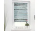 Hornbach Klemmrollo Lichtblick ohne Bohren Bretter petrol 45x150 cm inkl. Klemmträger