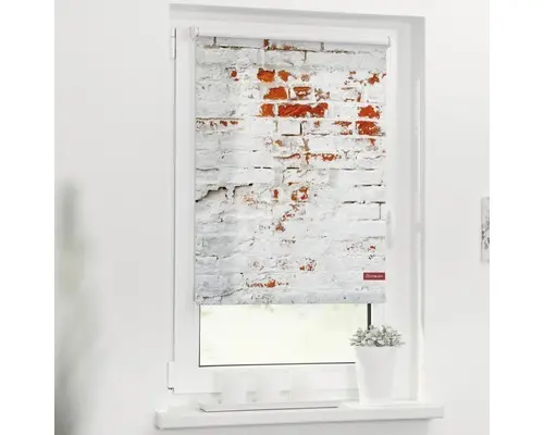 Klemmrollo Lichtblick ohne Bohren Mauer 100x150 cm inkl. Klemmträger