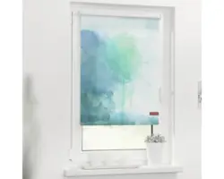 Klemmrollo Lichtblick ohne Bohren Aquarell 100x150 cm inkl. Klemmträger