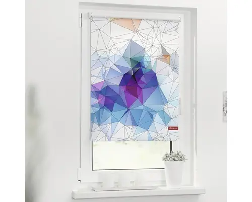 Klemmrollo Lichtblick ohne Bohren Grafik 80x150 cm inkl. Klemmträger