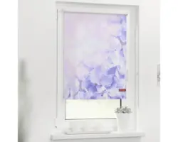 Klemmrollo Lichtblick ohne Bohren Hortensien 70x150 cm inkl. Klemmträger