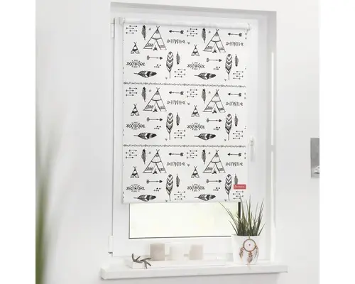 Klemmrollo Verdunklungsrollo Lichtblick ohne Bohren Thermo Tipi 45x150 cm inkl. Klemmträger