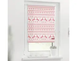 Klemmrollo Lichtblick ohne Bohren Rentier 60x150 cm inkl. Klemmträger