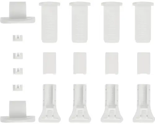 Klemmträger-Set für Lichtblick Klemmfix Plissee weiß