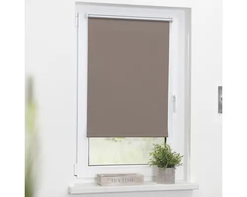 Klemmrollo Lichtblick Thermo ohne Bohren taupe 60x150 cm inkl. Klemmträger