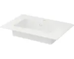 Hornbach Möbelwaschtisch Baden Haus Bellagio eckig 71x46 cm weiß
