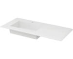 Hornbach Möbelwaschtisch Baden Haus Bellagio links eckig 106x46 cm weiß