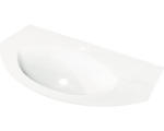 Hornbach Glas-Möbelwaschtisch Baden Haus Eden oval 52x91 cm weiß