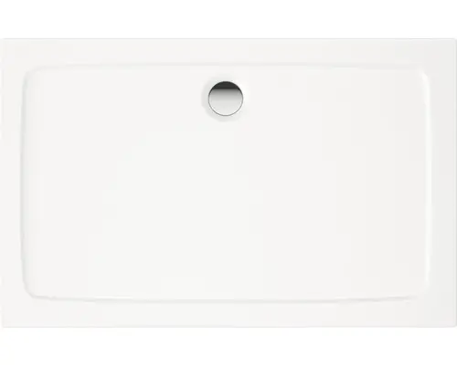 Flache Rechteck-Duschwanne 90x120x4 cm weiß
