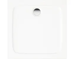 Flache Duschwanne 80x80x4 cm weiß