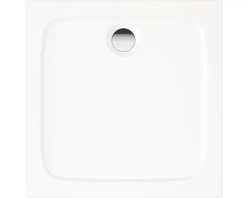 Flache Duschwanne 90x90x4 cm weiß