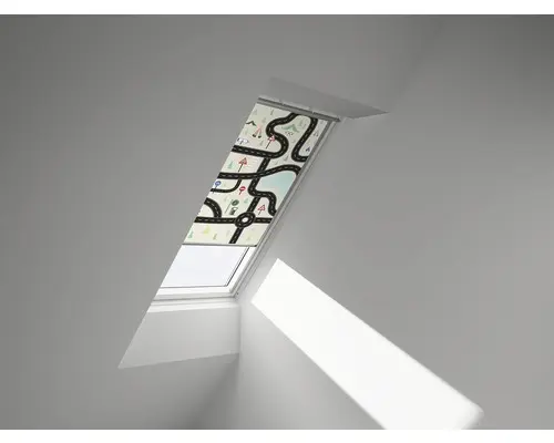 VELUX Verdunkelungsrollo Kids Straßen manuell Rahmen aluminium DKL CK04 4655S
