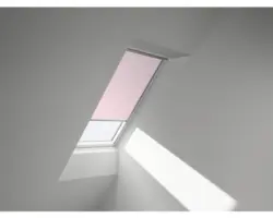 VELUX Verdunkelungsrollo Kids rose Sterne manuell Rahmen aluminium DKL S10 4659S
