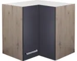 Hornbach Eckhängeschrank Flex Well Santo anthrazit/San Remo Eiche hell 60x55x32 cm mit Drehtür