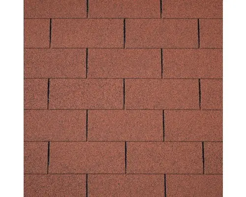 Rechteckschindeln rot Pack = 3m²