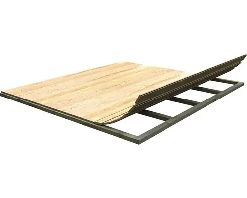 Fußboden Karibu Sockelmaß 183x183 cm natur