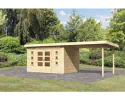 Gartenhaus Konsta Landau 7 mit Schleppdach 3,2 m 702x273 cm natur