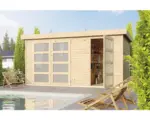 Hornbach Gartenhaus Karibu Elmar 404x217 cm natur