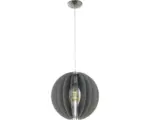 Hornbach Pendelleuchte Fabessa grau/nickel-matt 1-flammig E27 Ø 400 mm