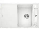 Hornbach Spüle Blanco Axia III 45 S 510x780 mm mit Esche-Compound-Brückenschneidbrett weiß