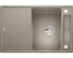 Spüle Blanco Axia III 45 S 510x780 mm mit Esche-Compound-Brückenschneidbrett tartufo