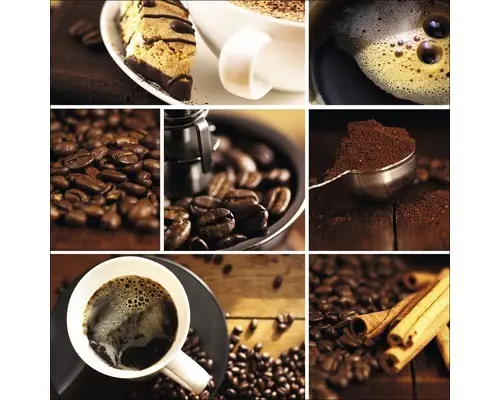 Glasbild Coffee Variation II 50x50 cm GLA049