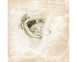 Glasbild Prima Ballerina 20x20 cm GLA1179