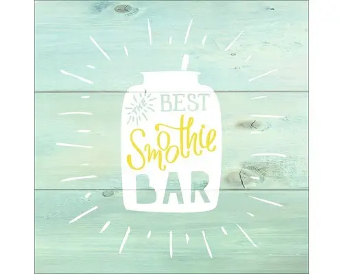 Glasbild Best Smothie Bar 50x50 cm GLA1801