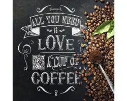 Glasbild All You Need 30x30 cm GLA1806