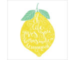 Hornbach Glasbild Lonely Lemon 30x30 cm GLA1895