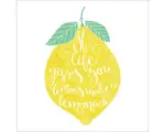 Hornbach Glasbild Lonely Lemon 30x30 cm GLA1895