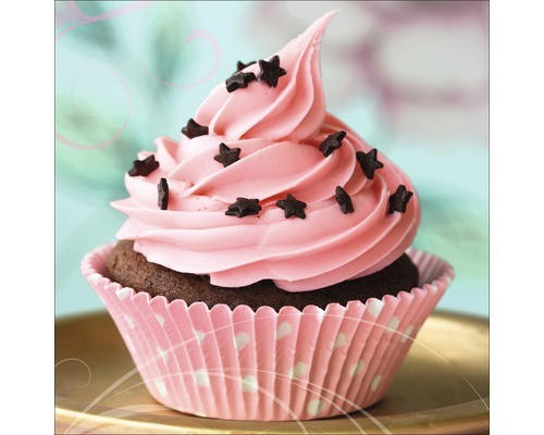 Glasbild Pink Muffin 50x50 cm GLA274