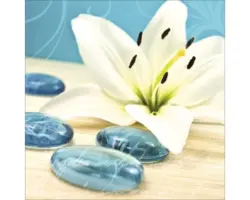 Glasbild Blue Passion II 50x50 cm GLA317