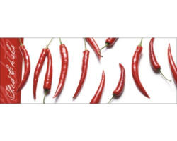 Glasbild Red Chili 30x80 cm GLA433