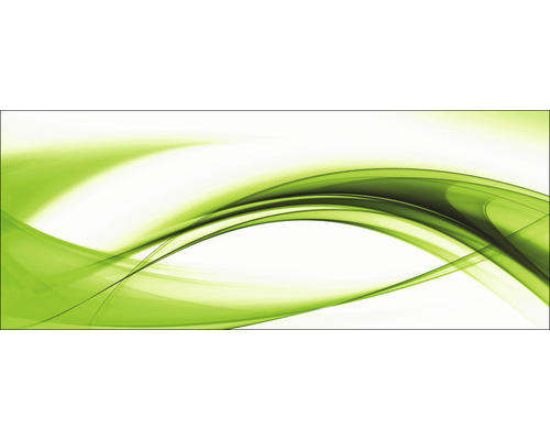 Glasbild High Green Wave I 30x80 cm GLA463