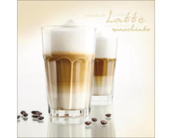 Glasbild White Latte Macchiato II 50x50 cm GLA546