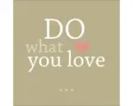 Hornbach Glasbild Do What You Love 30x30 cm GLA995
