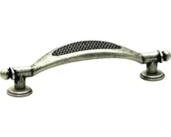 Griff verzinkt/weiß L 123 mm x B 25 mm x H 32 mm