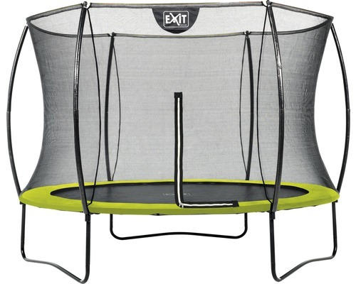 Trampolin EXIT Silhouette 244 + Netz Lime Grün