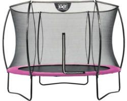 Trampolin EXIT Silhouette 244 + Netz Rosa