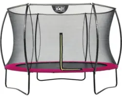 Trampolin EXIT Silhouette 305 + Netz Rosa