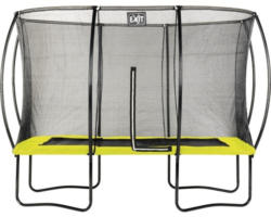 Trampolin EXIT Silhouette eckig 214x305 cm Netz lime