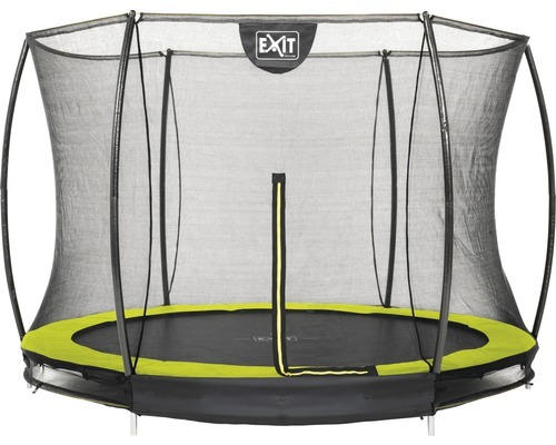 Trampolin EXIT Silhouet. Grou 244+Netz lime