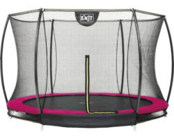 Trampolin EXIT Silhouette Ground 305 + Netz rosa