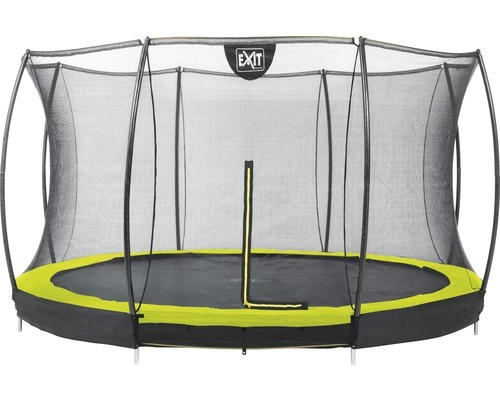 Trampolin EXIT Silhouet. Grou 366+Netz lime