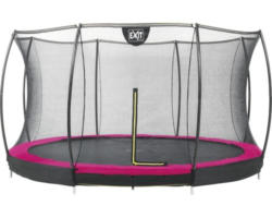 Trampolin EXIT Silhouette Ground 427 + Netz rosa