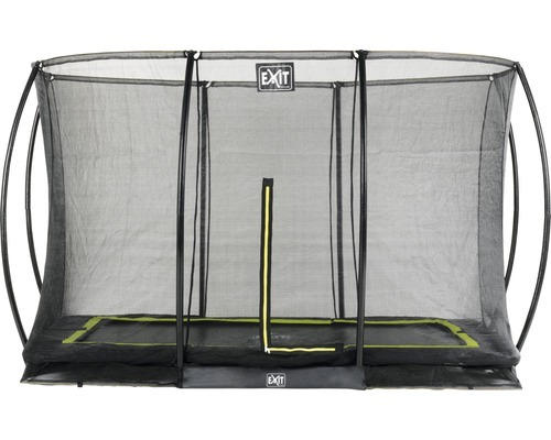 Trampolin EXIT Silhouette Ground eckig 244x366 cm Netz schwarz