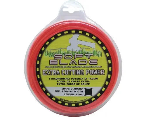 Trimmerfaden Soft Blade Extra Cut diamantgeschärfte Kanten 3,30mm/48mt